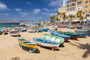 Las Canteras beach at La Puntilla