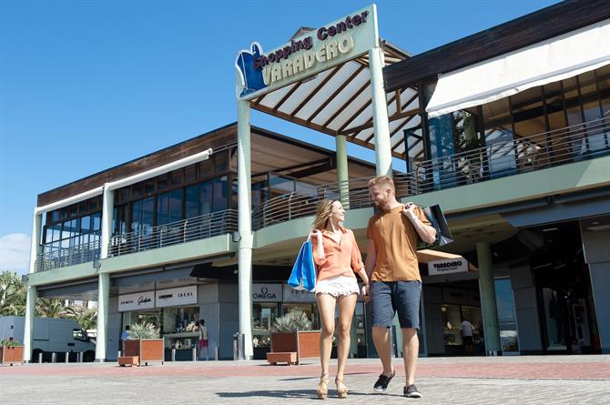 The upmarket Varadero shopping centre at Meloneras in south Gran Canaria