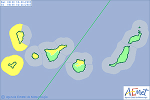 Weather alert for Saturday 30 October