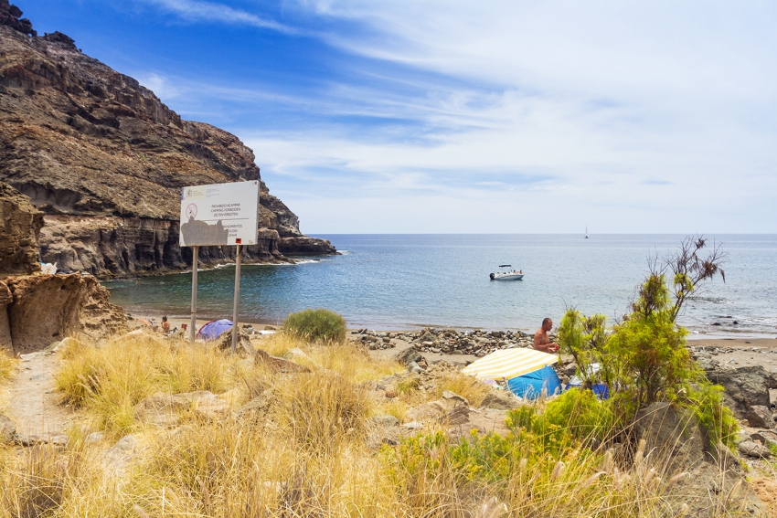 Tiritaña beach in south Gran Canaria