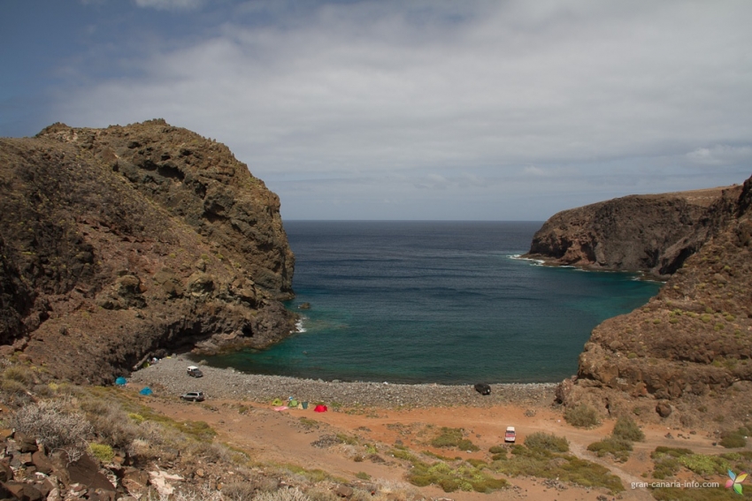 El Juncal beach in Agaete