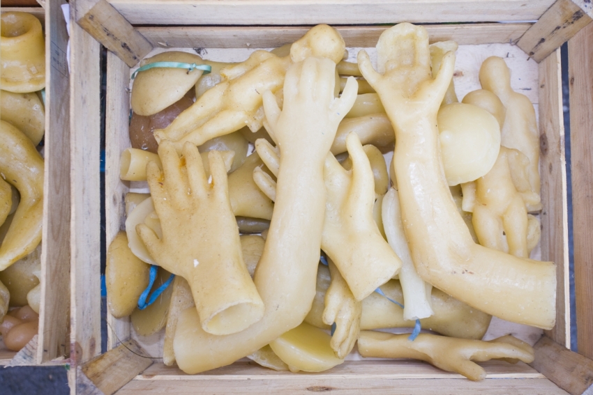 Wax body parts at Teror church