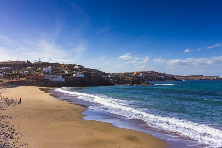 Bocabarranco beach in north Gran Canaria